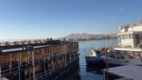 The Nile in Upper Egypt Stock Footage 302400837