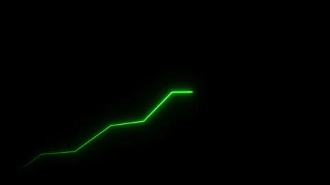 Nimated Financial Growth Graph. Graph Depicting Financial Growth, Stock Mar.. Stock Footage 307551292