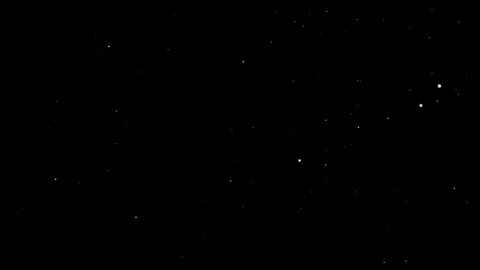 Nimation loop glow stars particles flow on black abstract background. Animat Stock Footage 315161414