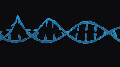 Nimation rotating DNA , Genetics concept. Stock Footage 107511598