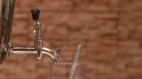 Nimble vintage samovar Stock Footage 84567937