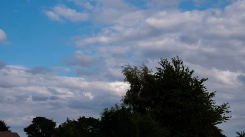 Nimbocumulus cloud formation builds and dissipates time lapse Stock Footage 113235295
