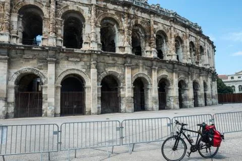 Nimes, les arenes 스톡 사진