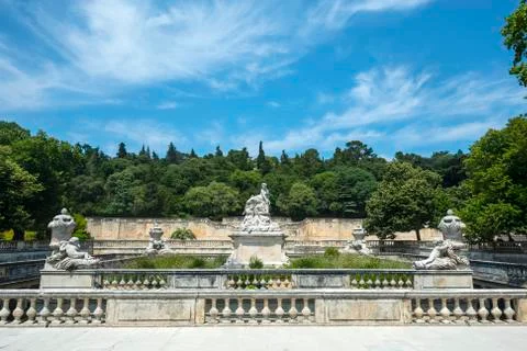 Nimes, park 写真素材