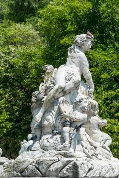 Nimes, park Stock Photos