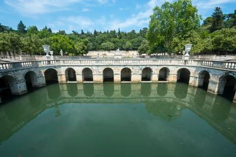 Nimes, park Stock Photos