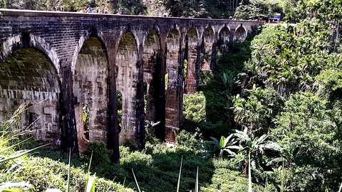 Nine Arch bridge 스톡 동영상 123239434
