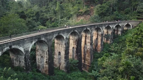 Nine Arches Bridge, Ella, Sri Lanka Stock Footage 234049957