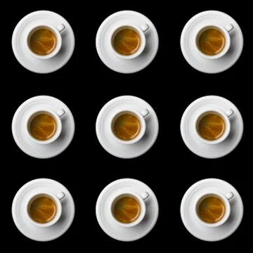 Nine coffee Stock Photos