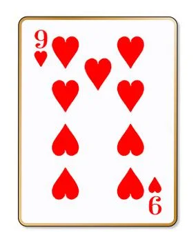 Nine Hearts Stock Illustration