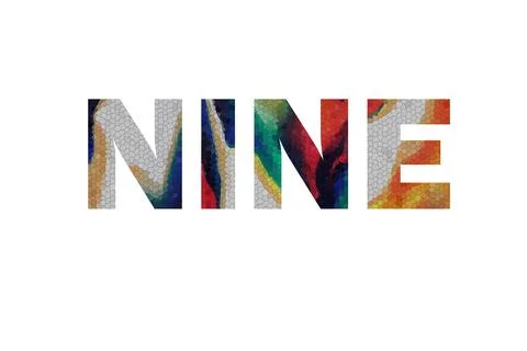 NINE Stock Illustration