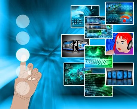 Nine images Stock Illustration
