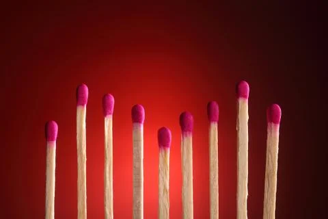 Nine matches form a graph 스톡 사진