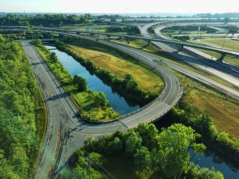 Nine-mile and interstate Stock Photos