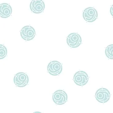 Nine number glyph seamless pattern Stock Illustration