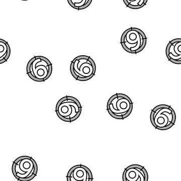 Nine number vector seamless pattern Stock Illustration