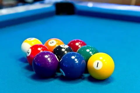 Nine pool ball Stock Photos