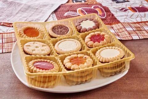 Nine types of cookies Fotos Stock