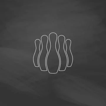 Ninepins computer symbol Stock Illustration