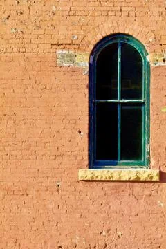 Nineteenth Century Rounded Window Vertical Stock Photos