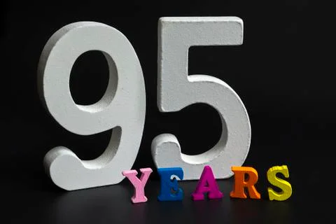 Ninety-five years. Stock Photos