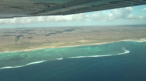 Ningaloo reef from the air Stock Footage 45731500