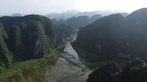 Ninh Binh Mountain Scape Stock Photos