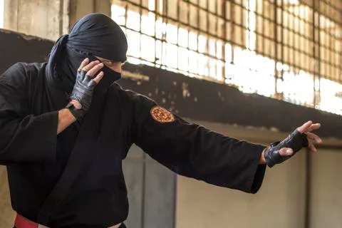 Ninja In Action 写真素材
