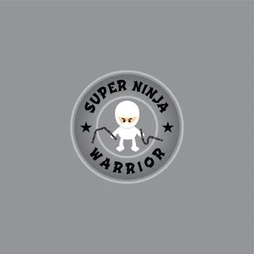 Ninja boy cartoon Stock Illustration