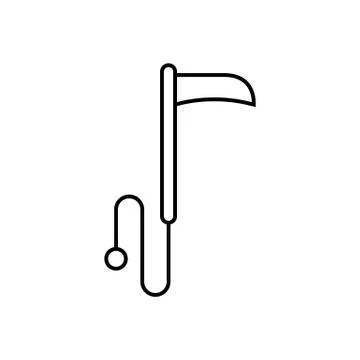 Ninja braid icon element of weapon icon for mobile concept and web apps. Thin Stock Illustration