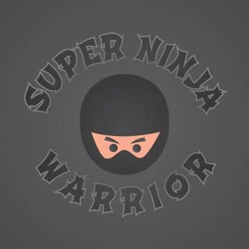 Ninja character theme イラスト素材