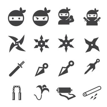 Ninja icon Stock Illustration