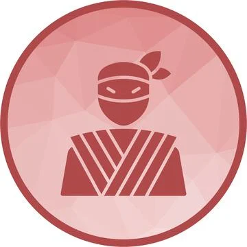 Ninja icon vector image. Stock Illustration