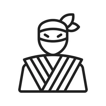 Ninja icon vector image. Suitable for mobile apps, web apps and print media. Stock Illustration