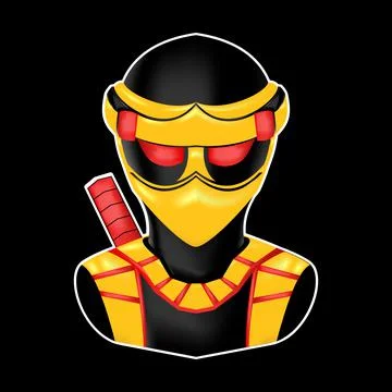 Ninja illustration Stock Illustration