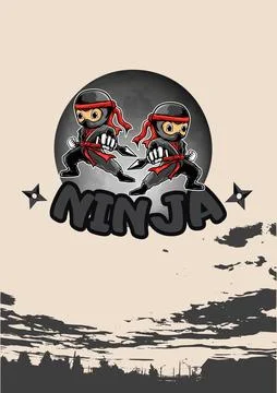 Ninja Illustration Stock Illustration
