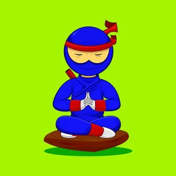 Ninja Ilustration vector Stock Illustration