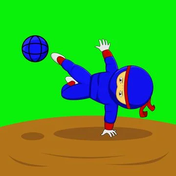Ninja Ilustration vector Stock Illustration