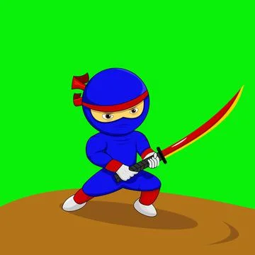 Ninja Ilustration vector Stock Illustration