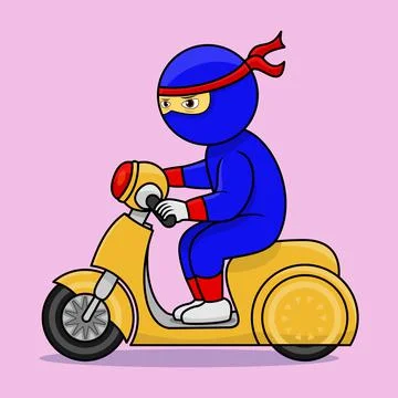 Ninja Ilustration vector Stock Illustration
