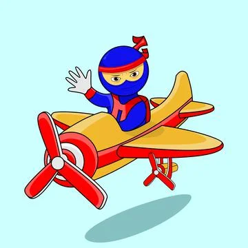 Ninja Ilustration Vector Stock Illustration