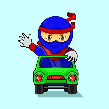 Ninja Ilustration vector Stock Illustration
