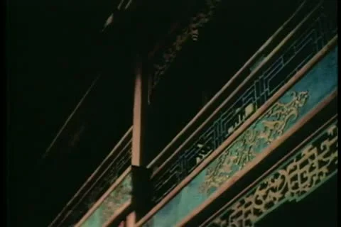 Ninja jumping off balcony Stock Footage 11348018