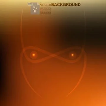 Ninja light face Stock Illustration