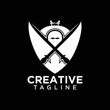 Ninja logo Stock Illustration