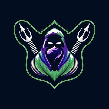 Ninja mascot Stock Illustration