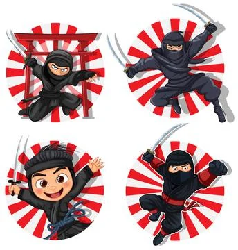 Ninja Ilustrações, Vetores E Clipart De Stock – (20,593 Stock Illustrations)