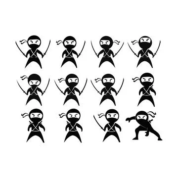 Ninja Samurai Warrior Fighter Stock Illustration