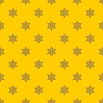 Ninja shuriken star weapon pattern vector Illustrazione stock