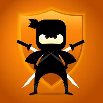 Ninja Warrior Illustrazione stock